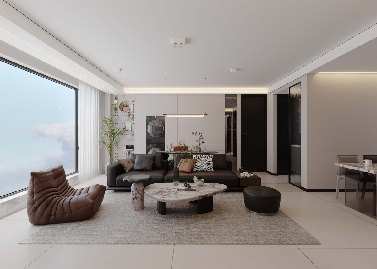 光耀上院128㎡ | 高效“去班味”的舒適現代風！開啟治愈系慢生活~