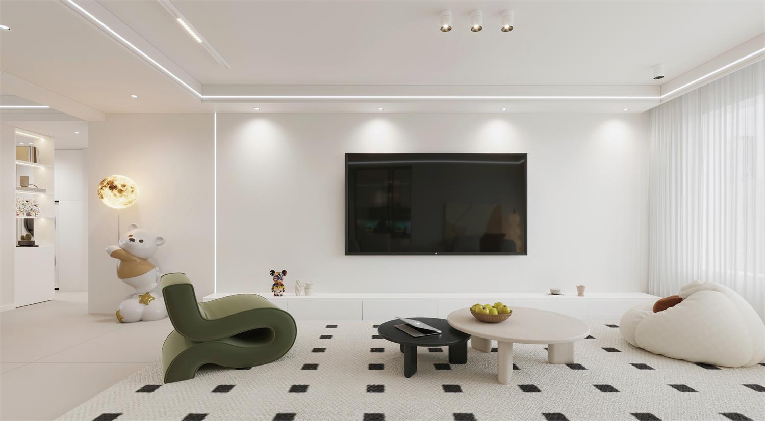 閱海萬家G2區(qū) | 144m2軟軟糯糯奶油風(fēng)，一眼就淪陷的治愈感！