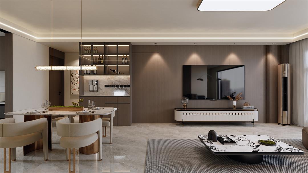 中海觀園132㎡ | 拯救審美疲勞！暖棕意式風(fēng)的家，溫暖又松弛